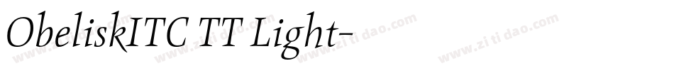 ObeliskITC TT Light字体转换